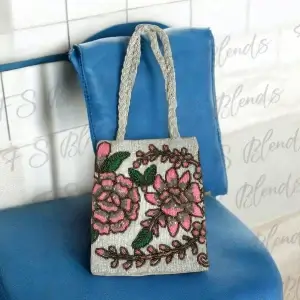 Versatile Handmade Beaded Bag 15